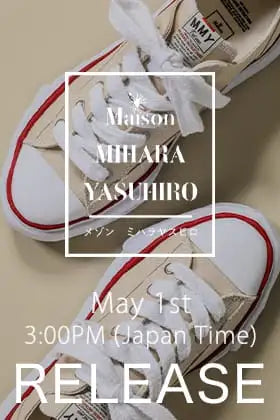 [Arrival Information] Maison MIHARA YASUHIRO original sole sneakers will be restocked from 3 PM,JST on Wednesday, May 1st!