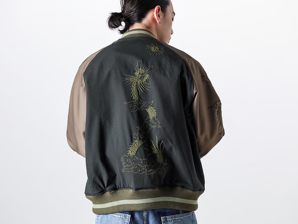 ink 2024SS - Delicately Embroidered Design - ink24SS-01-Khaki(Nothing Reversible Souvenir Jacket Khaki) - 2-004