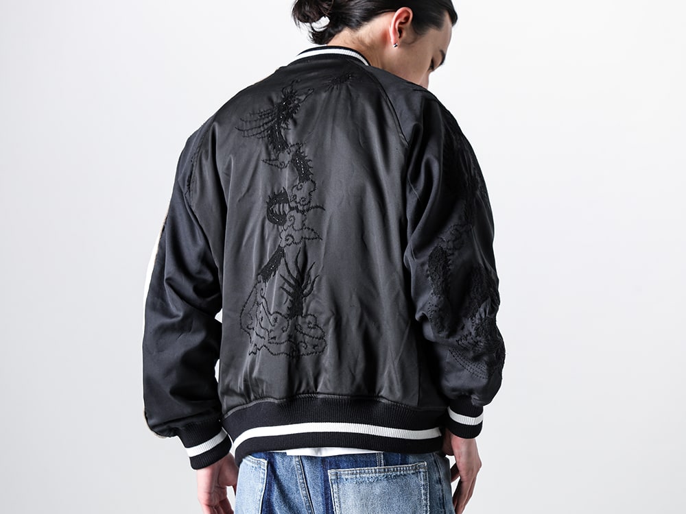 ink 2024SS - Delicately Embroidered Design- ink24SS-01-Khaki/Black(Nothing Reversible Souvenir Jacket) - 2-012