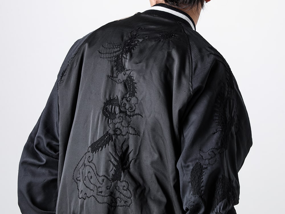 ink 2024SS - Delicately Embroidered Design - ink24SS-01-Khaki/Black(Nothing Reversible Souvenir Jacket) - 2-015