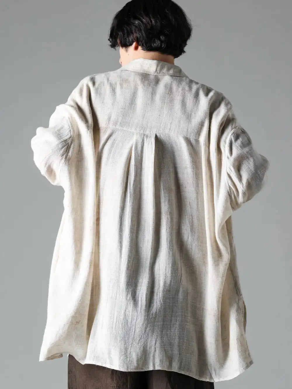 Peng Tai DEVOA 24SS  - Oversized shirts tailored with a neutral atmosphere - PTS24M06-2 Hand Dye Double Pocket Oversized Shirt SHE-CTKM Shirt Cotton 2-006