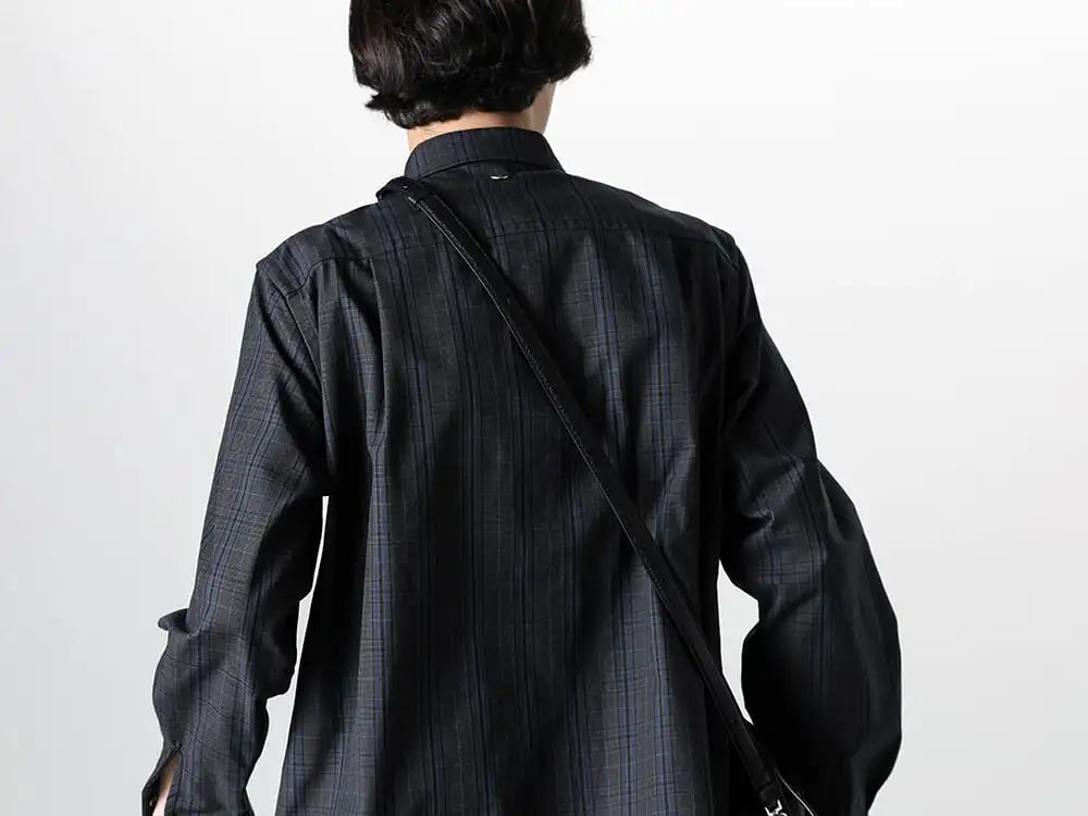 Omar Afridi  24SS  - Eye-catching tartan check shirt - SS24-BZ-107-01 - Shirt Blouson Techno Tartan Check 2-006