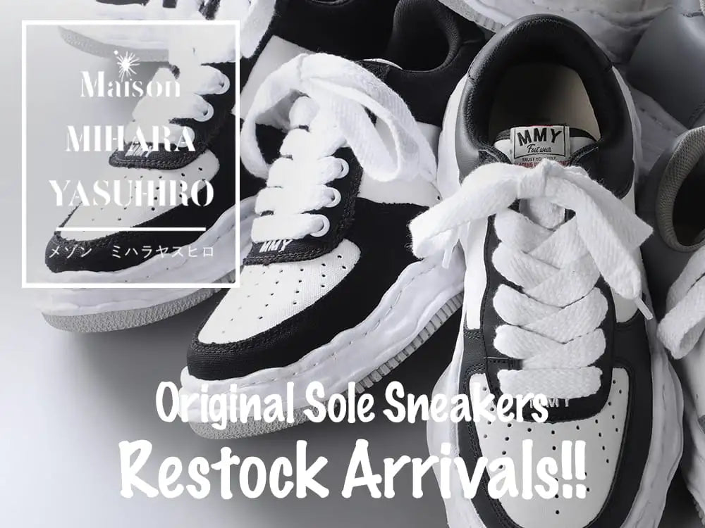 Maison MIHARA YASUHIRO 24SS A08FW706 - WAYNE Original sole leather Low-Top sneakers - A10FW720 - WAYNE Original sole Canvas Low-Cut sneakers 1-001