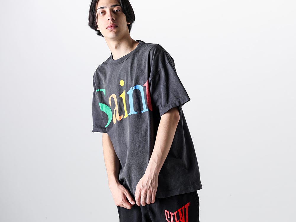 SAINT MICHAEL 2024SS - The last items from the SAINT Mxxxxxx 2024 Spring/Summer collection are now released! Starting now, they are available simultaneously both in-store and online! - SM-YS8-0000-001(COLOFUL SAINT Short Sleeve T-shirt) - 1-012