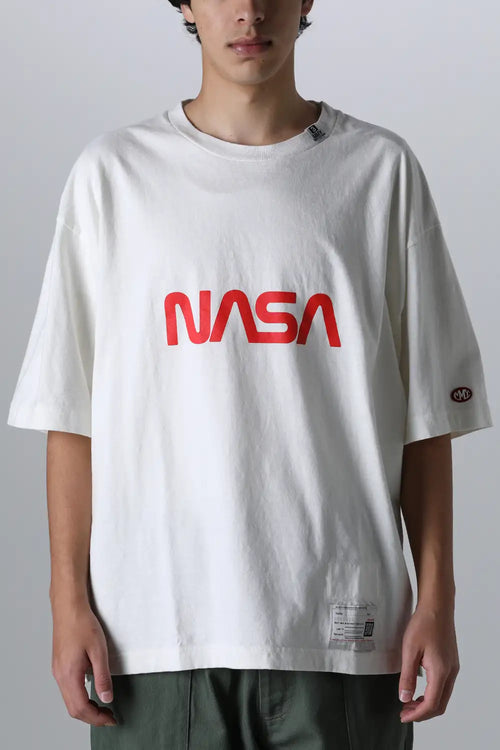 NASA プリント Tシャツ ホワイト - MIHARAYASUHIRO - ミハラヤスヒロ