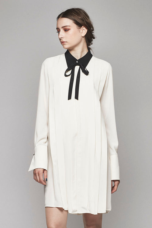 Lambert Crepe De Chine Long Shirt  - GalaabenD - ガラアーベント