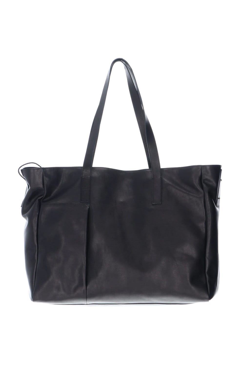 Leather tote bag 'grande poche' 2