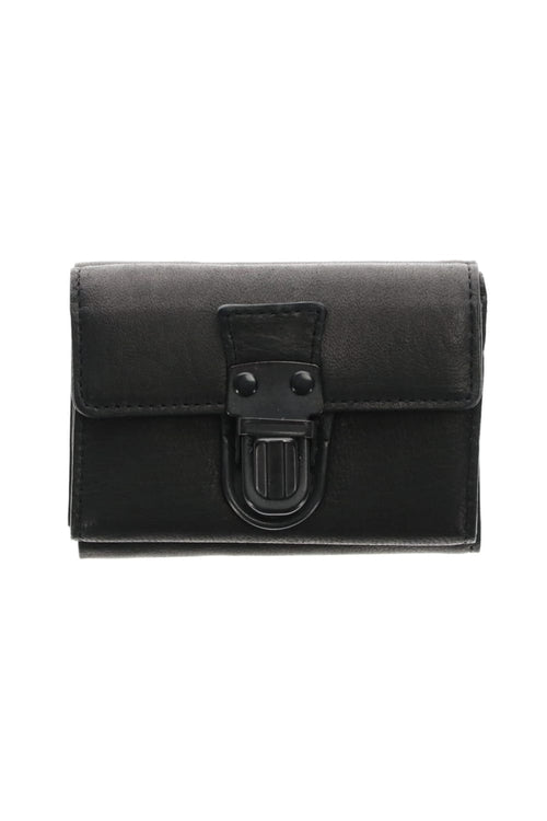 Leather trifold wallet 'cartable' B.Black - PATRICK STEPHAN