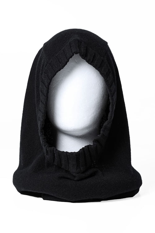 lambs wool huge balaclava Black - TAKAHIROMIYASHITATheSoloIst