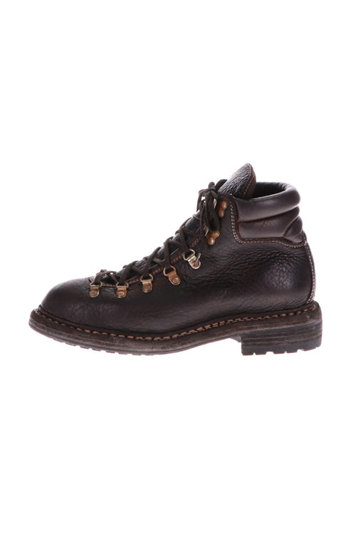 TREKKING BOOTS Bison Full Grain Leather - Brown - Guidi