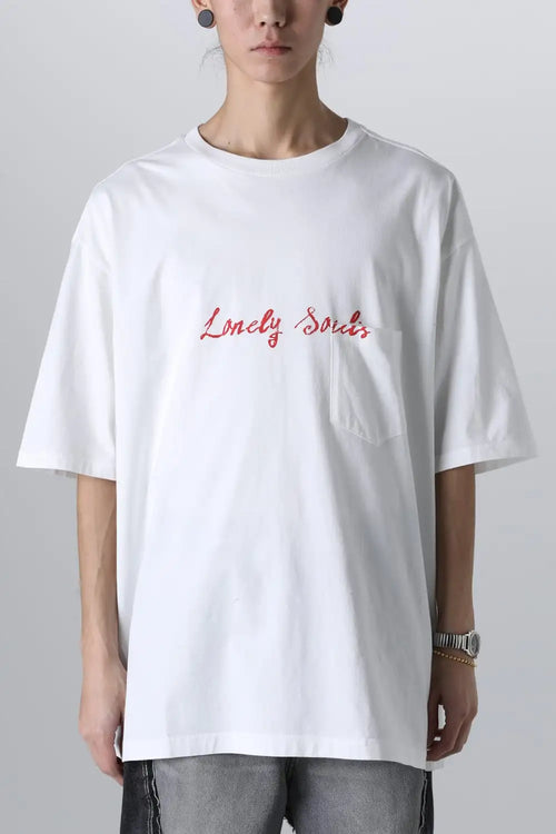 lonely souls. (oversized s/s pocket tee) White - TAKAHIROMIYASHITATheSoloIst