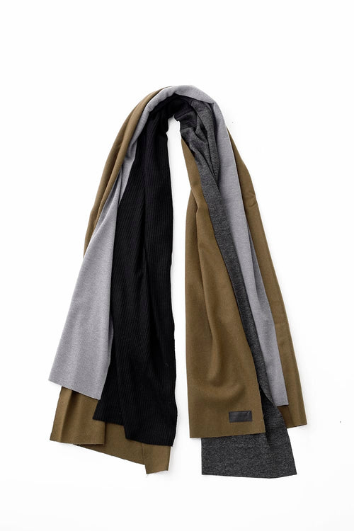 Jersey scarf ' wrap' Khaki Mix - PATRICK STEPHAN