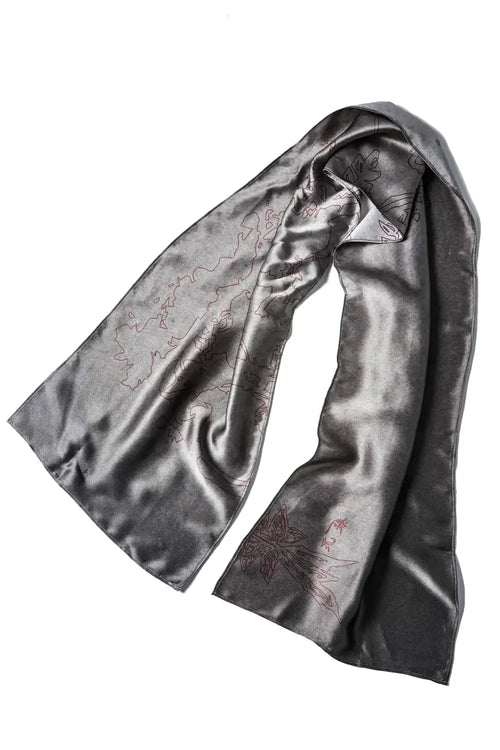 30 x 142cm Silk Scarf - Peng Tai