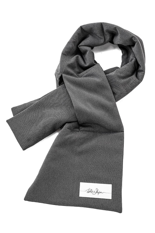 Long scarf'pillow pockets' E-Gray - PATRICK STEPHAN