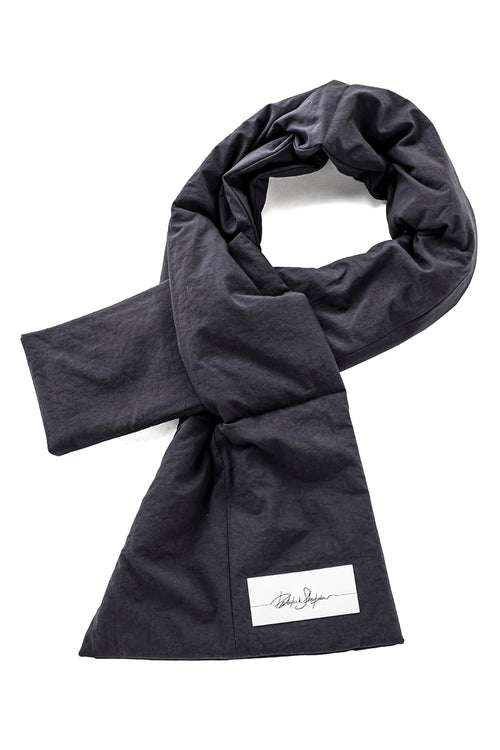 Long scarf'pillow pockets' N-Black - PATRICK STEPHAN