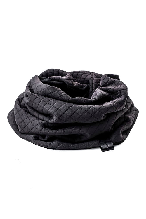 Jersey scarf 'fuji' Quilt-Black - PATRICK STEPHAN