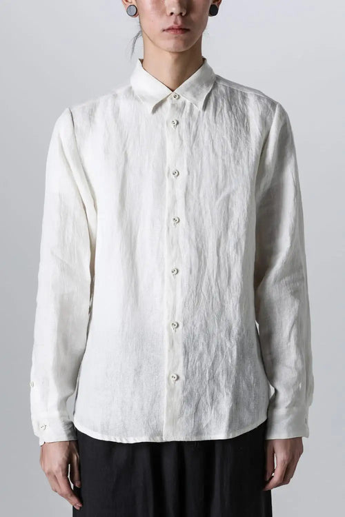 Yokeless Shirt Cadi Linen - NOUSAN