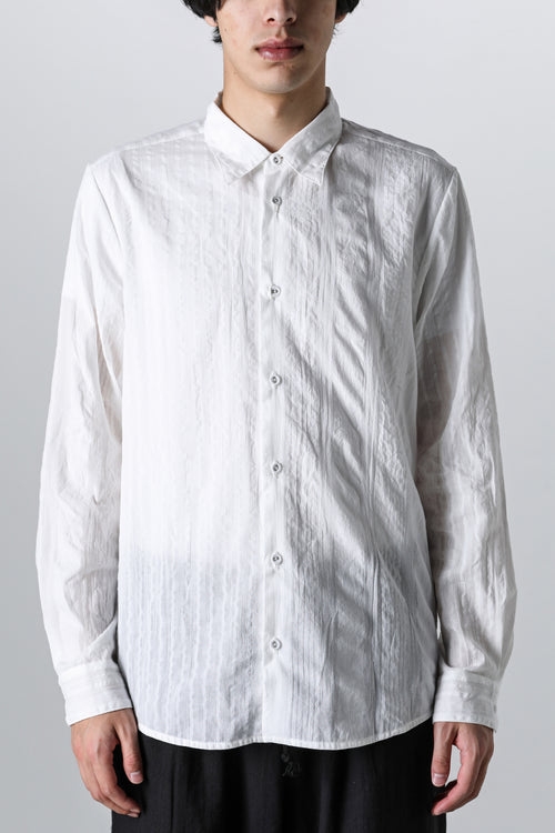 Yokeless Shirt Cotton Multi Stripe - NOUSAN