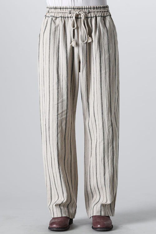 Wide Elastic Pants Stripe - NOUSAN