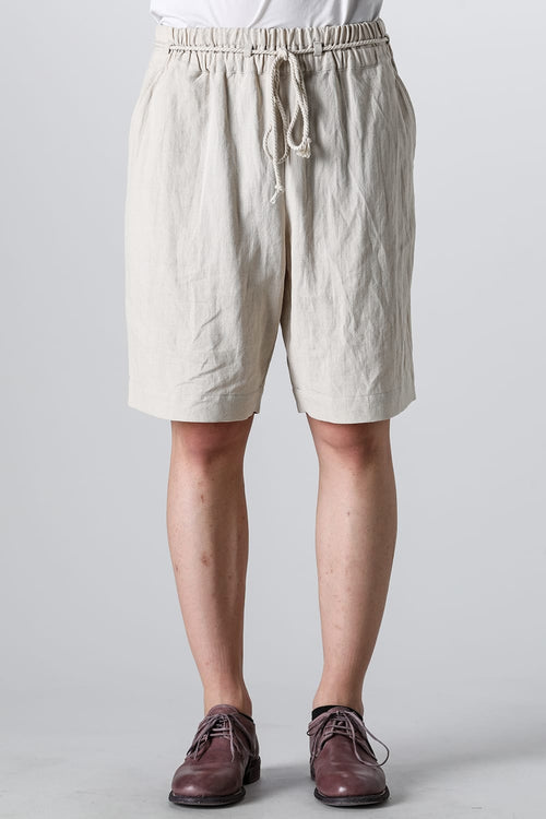 Short Wide Elastic Pants - NOUSAN