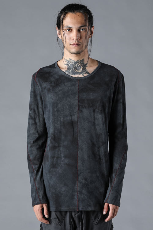 Uneven Dyed 30/- Soft Cotton Jersey Long Sleeve T-Shirt - D.HYGEN