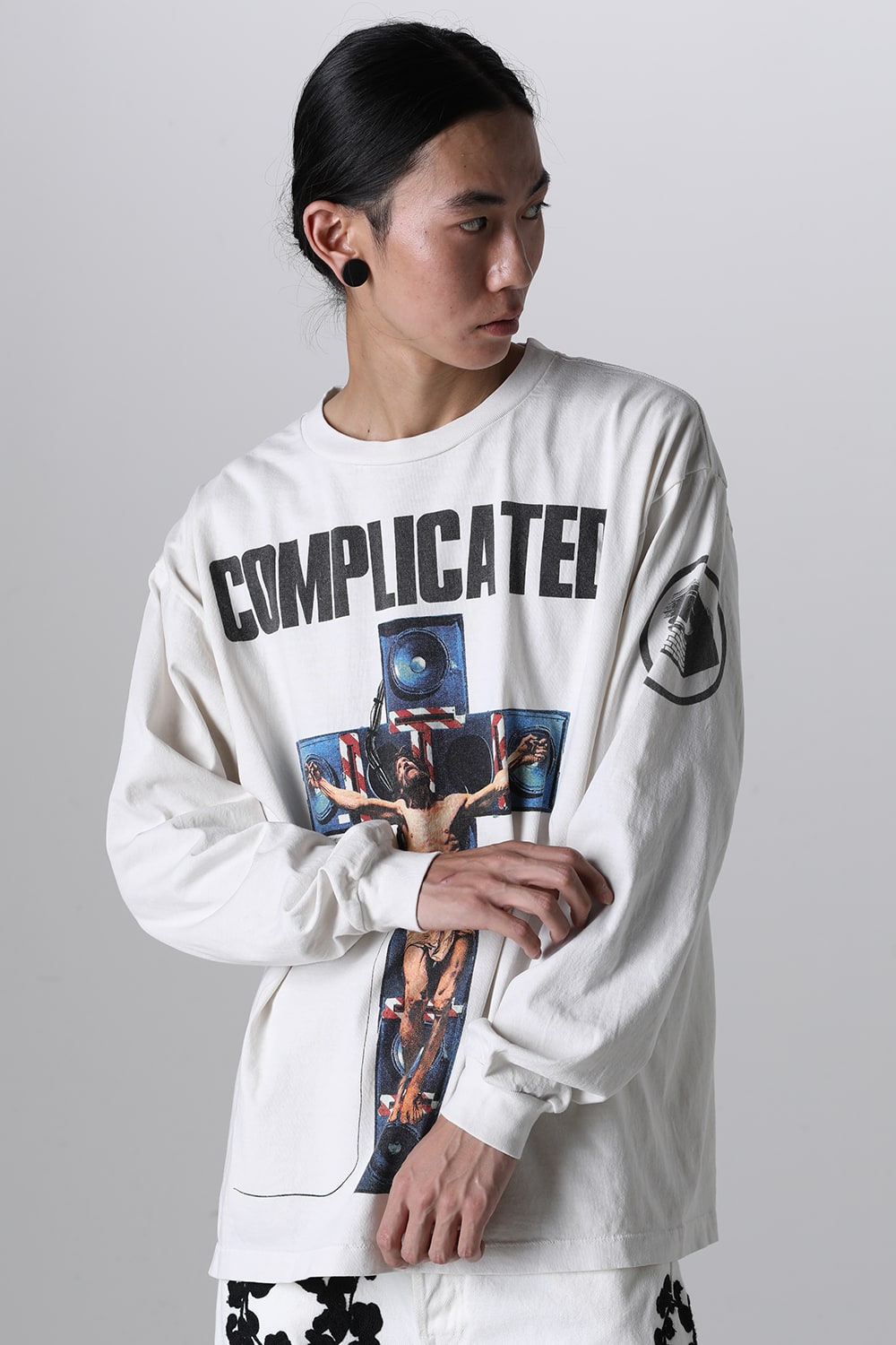 KOSUKE KAWAMURA × ©SAINT M×××××× COMPLICATED Long sleeve T-shirt