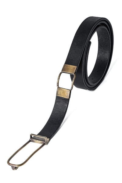 Belt GUIDI Cow leather 25mm Black - DEVOA