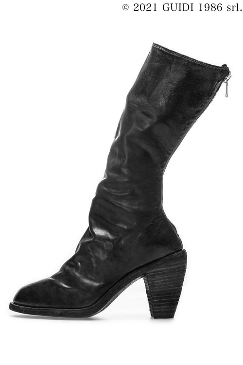 3009 - High Heel Middle Back Zip  Boots - Guidi