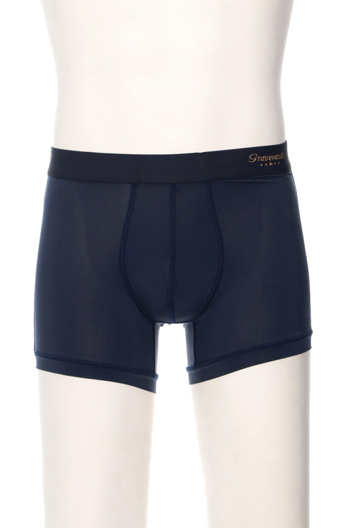 Plain Short Boxer Navy - gravevault