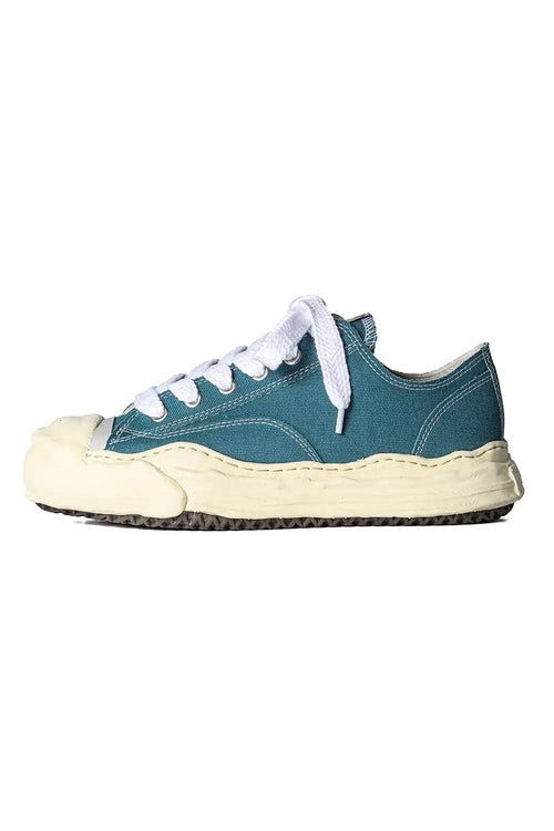 HANK- Original sole sneaker LOW Cut canvas Vintage like Sole Blue - MIHARAYASUHIRO