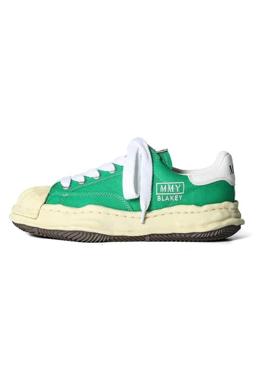 BLAKEY Original sole canvas Low-Cut sneakers Vintage like Sole Green - MIHARAYASUHIRO