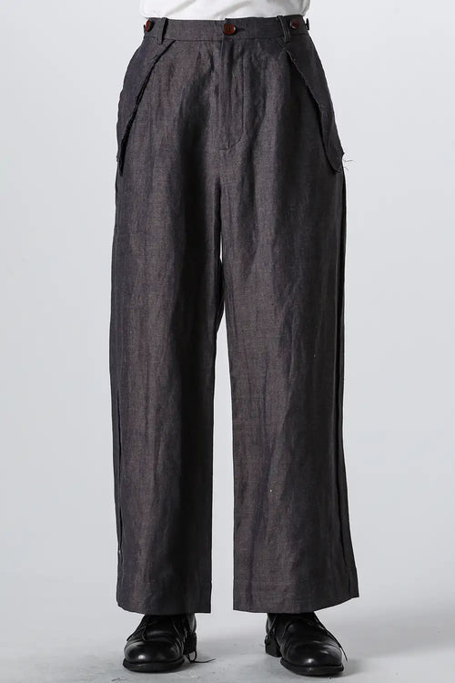 Striped Suspender Trousers - Peng Tai