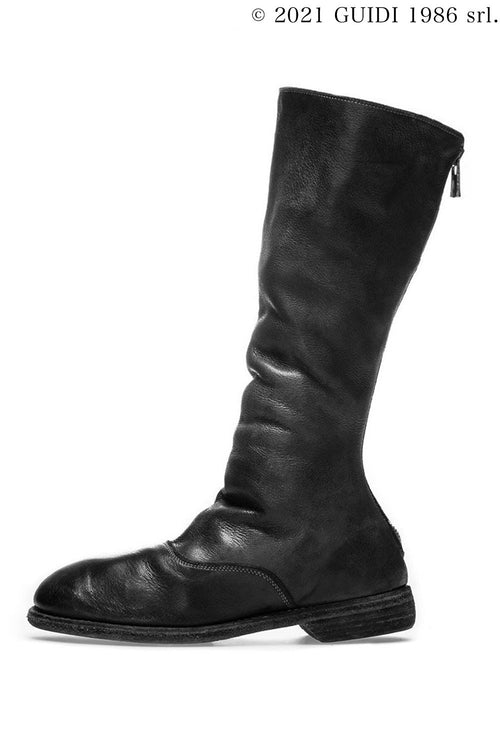 411 - Long Back Zip Army Boots - Guidi