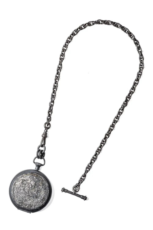 Meteoritic Texture Pocket Watch Style Pendent 04 - ZIGGY CHEN