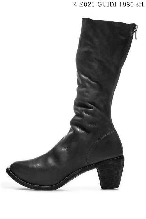 5009 - High Heel Back Zip Middle Boots - Guidi
