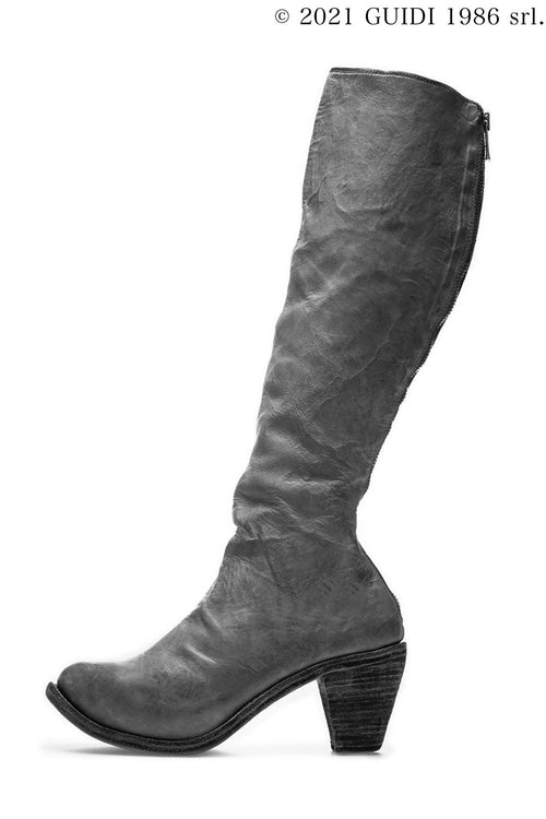 5010 - High Heel Back Zip Long Boots - Guidi