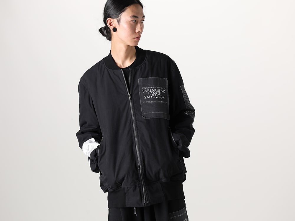 nude:masahiko maruyama 2023-24AW - nude:masahiko maruyama 2023-24AW Collection has started delivery! Available for purchase in-store and online right now! - DS-243(Oversized Bomber Jacket w/Printed Patches) - 1-003