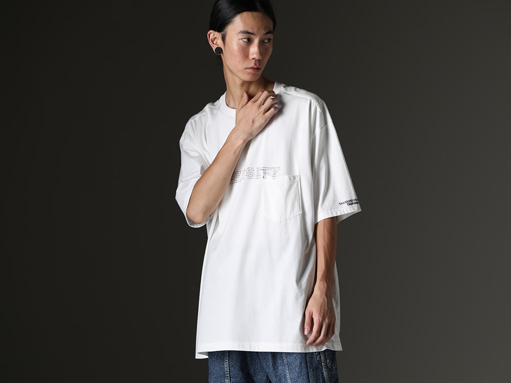 TAKAHIROMIYASHITATheSoloist 2023-24AW - Eye-catching docking design typical of the brand - smnc.0014-White(Oversized S/S Pocket tee (diversity.) White) - 2-010