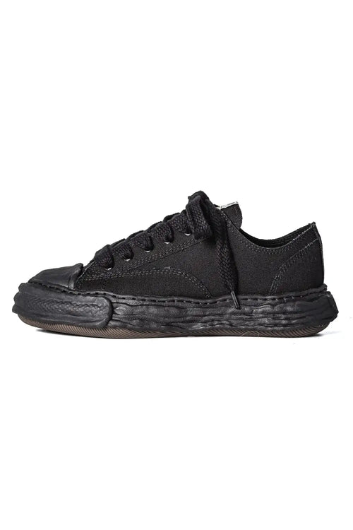 PETERSON 23 Canvas Low Cut Sneakers Black/Black - MIHARAYASUHIRO