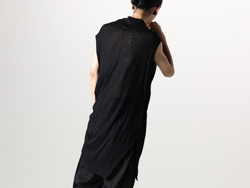 JULIUS 2023-24AW - JULIUS 2023-24AW collection, the second item has been delivered! Now on sale in stores and mail order! - 837CUM5-Black(Venus Sleeveless Cutsewn Black) - 1-014