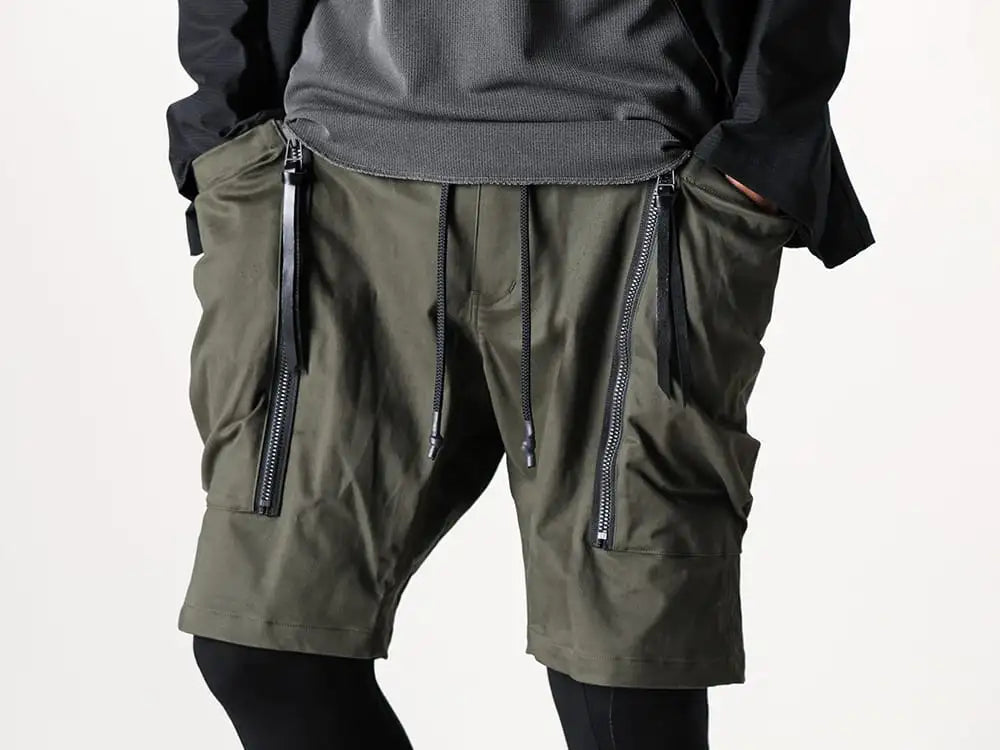 RIPVANWINKLE - Rip Van Winkle 23-24AW - RB-510-Khaki - 4 Pocket Easy Shorts Khaki - RB-420-Black - Modal Jersey Leggings Black 3-003