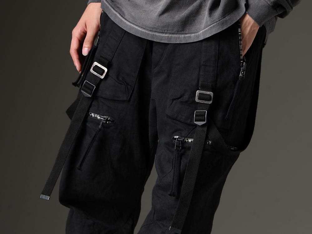 D.HYGEN 2023-24AW - Wear a pair of D.HYGEN cargo pants with a casual attire - ST107-0423A(Stretch Cotton Denim Tapered Cargo Cropped Denim Pants) - 3-004