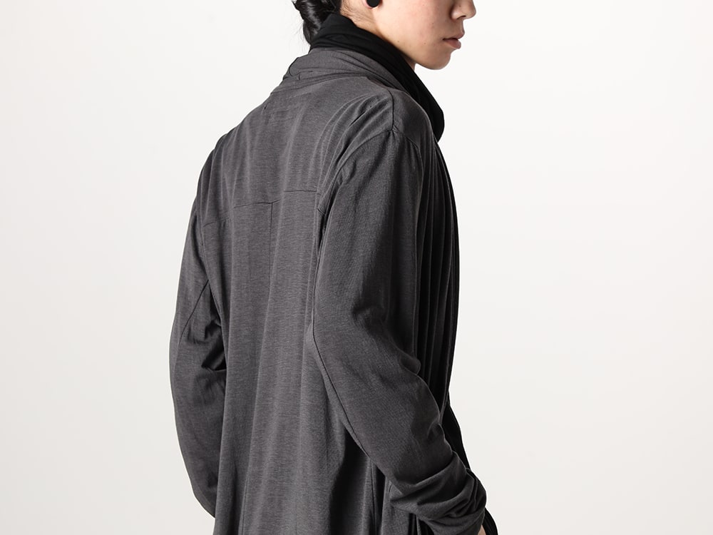 Julius 2023-24AW - 839CUM2 - Robe Cardigan - 839CUM2-Dark Gray(Robe Cardigan Dark Gray) - 2-013