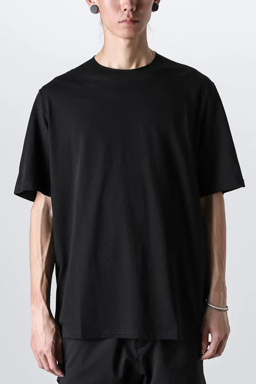 Short sleeve high twist jersey Black - DEVOA