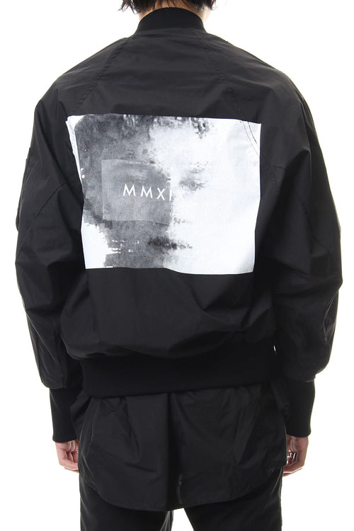 PRINT MA-1 JACKET Black - JULIUS