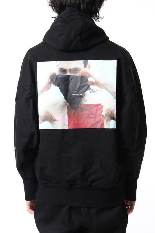 PRINT SEAMED SLEEVE ZIP HOODIE - JULIUS - ユリウス