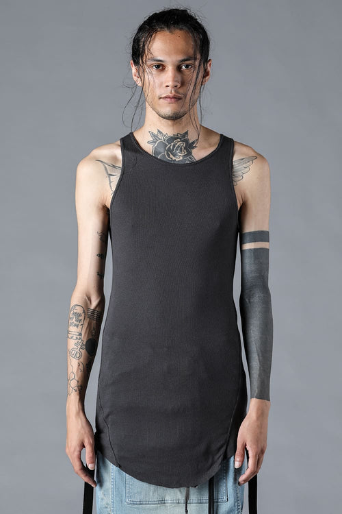 Cotton x Rayon Ribbed Tank Top - D.HYGEN