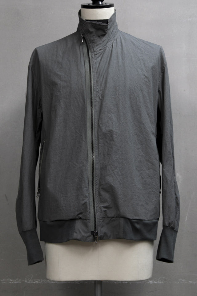 COVERED NECK JACKET Khaki Gray - JULIUS