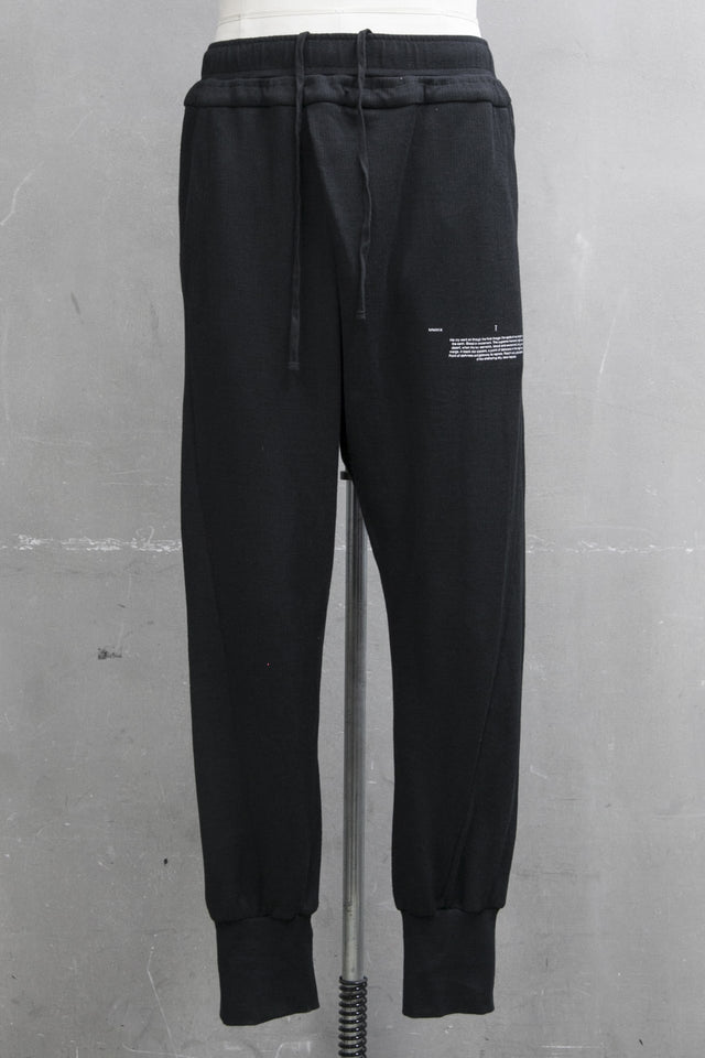 TUCKED TRACK PANTS Black - JULIUS