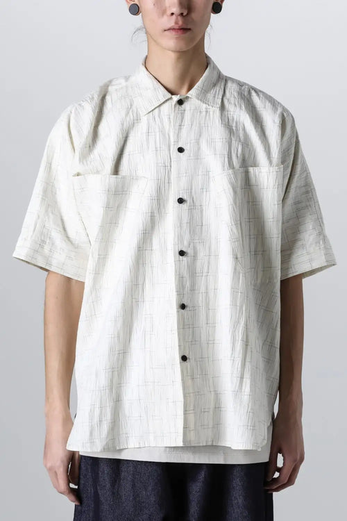 SHORT SLEEVE SHIRT	Fine Kasuri Shirting OFF - O PROJECT